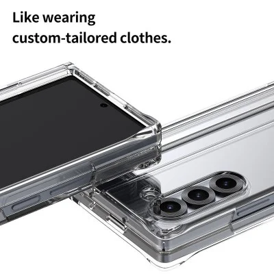 Cover Samsung Z Fold 6 Nukin 360 Case With Side Hinge Araree - Clear